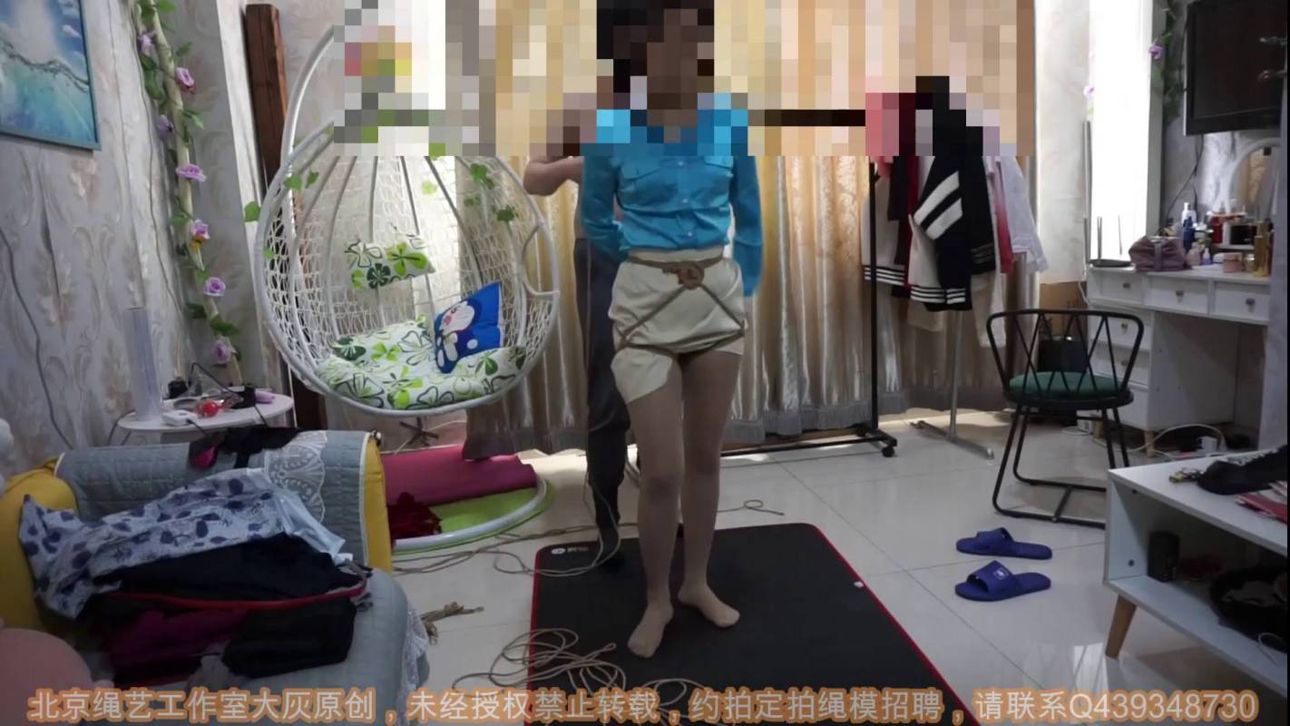 大灰原创绳艺，紧缚原创，大韩肉丝空姐体验折腿缚！本影视可在线看！